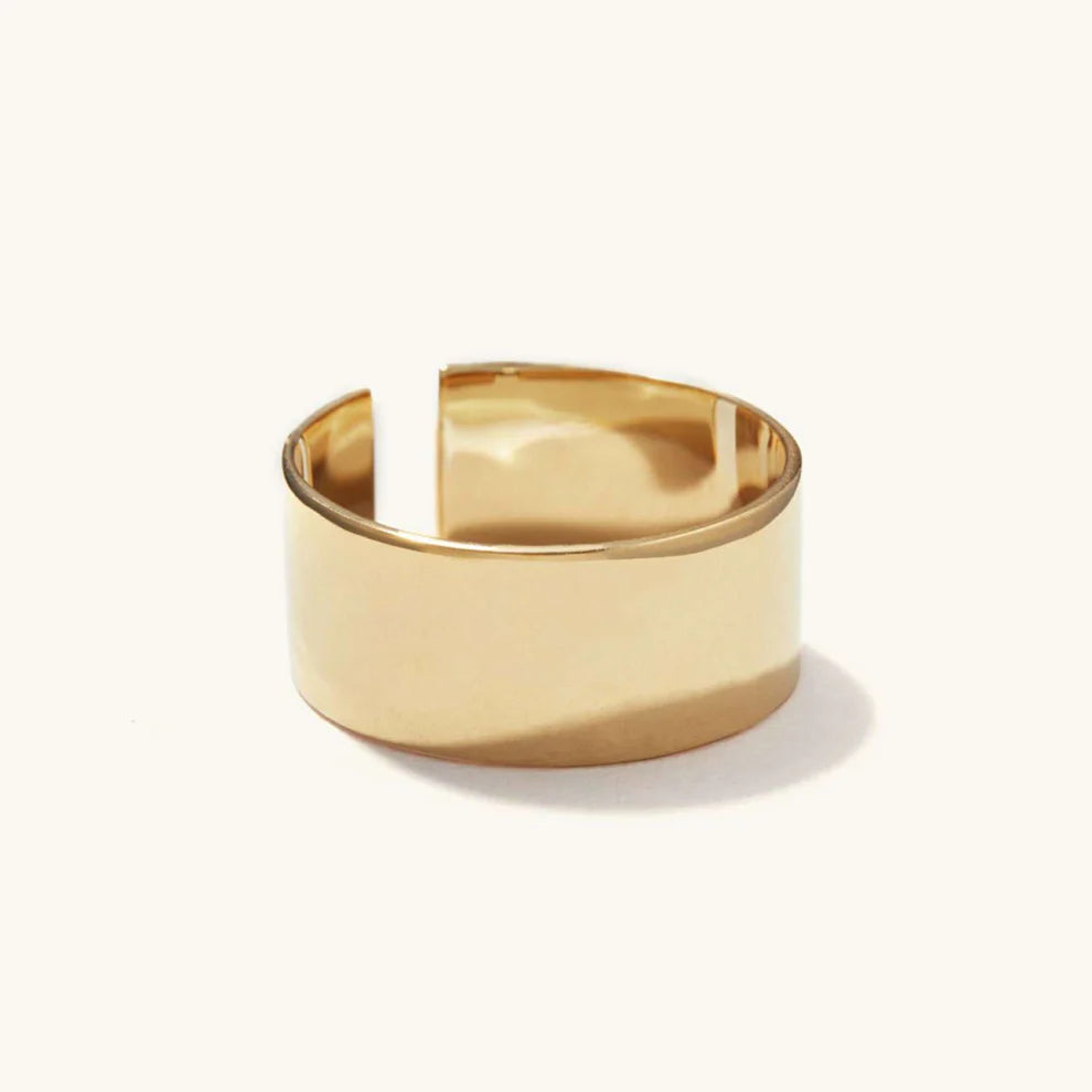 Gold Statement Band Ring