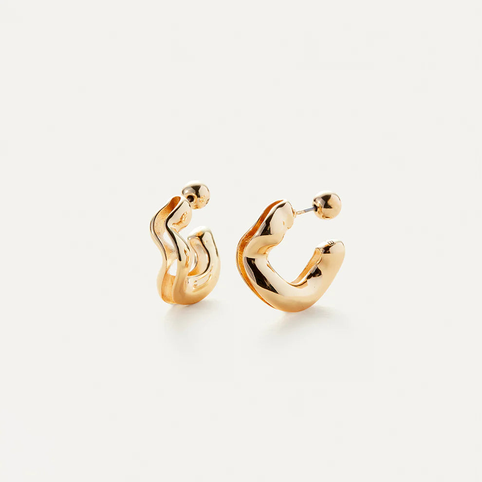 14K Gold Ola Circular Earrings