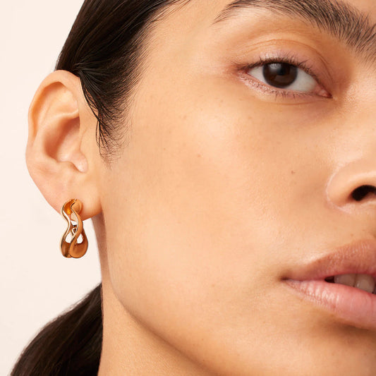 14K Gold Ola Circular Earrings