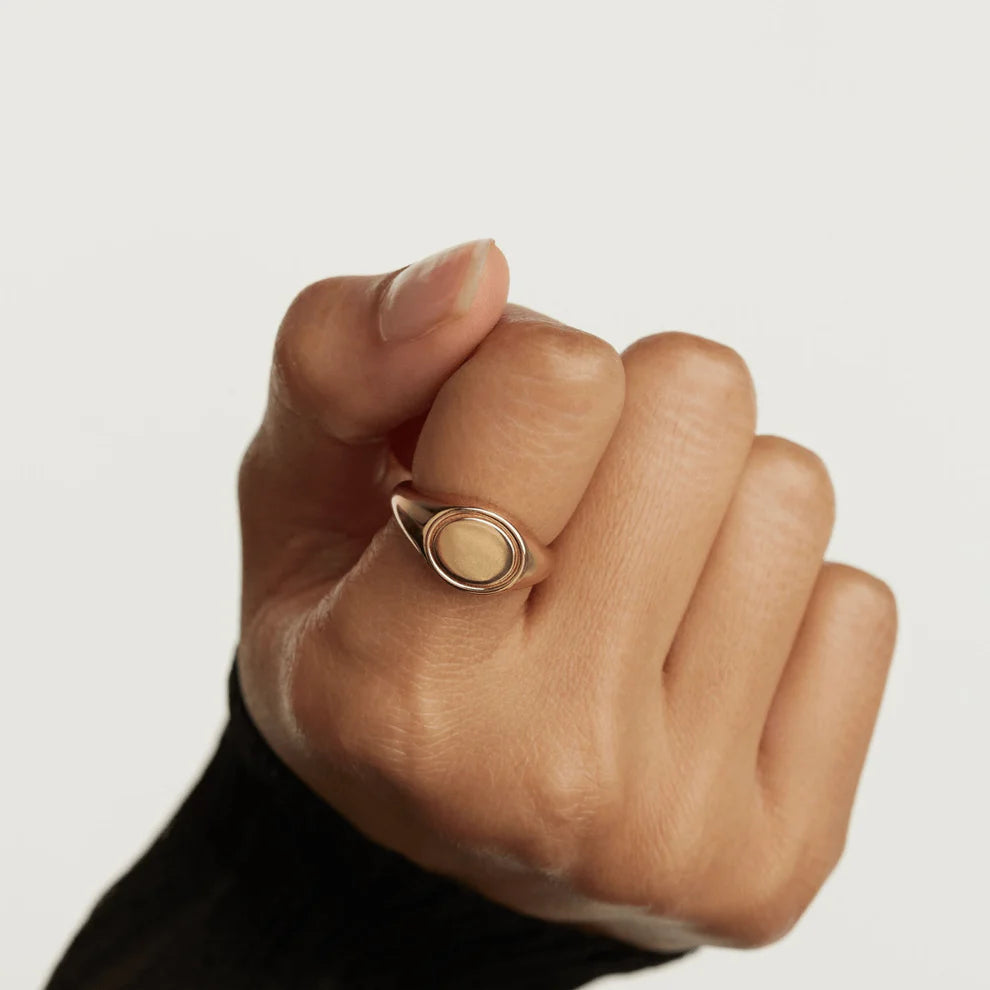 Octagonal Engravable Signet Ring